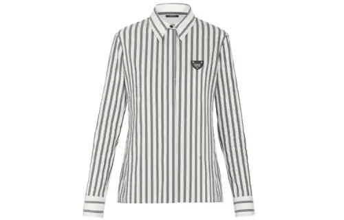 LOUIS VUITTON New Quarterly Products Of LV Shirts Men's White Lapel Moderate Other