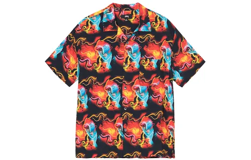 Stussy Shirts Unisex Multicolor Cuban Collar Moderate Other