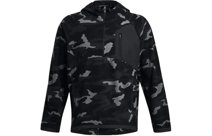 Under Armour Microfleece Printed Hoodie Sweatshirt Men's Black
