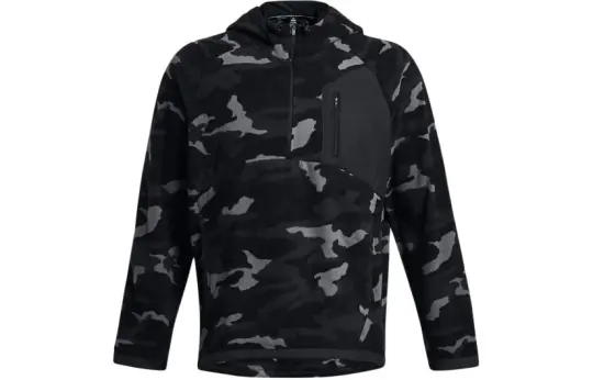 Under Armour Microfleece Printed Hoodie Sweatshirt Men's Black
