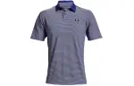 Under Armour Performance Polo Shirts Men's Blue Polo Collar Moderate Straight Fit
