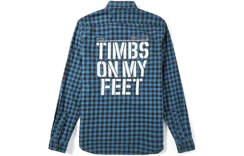 Timberland Shirts Men's Blue Lapel Moderate Shirt