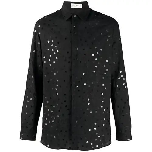 SAINT LAURENT Shirt Men's Black