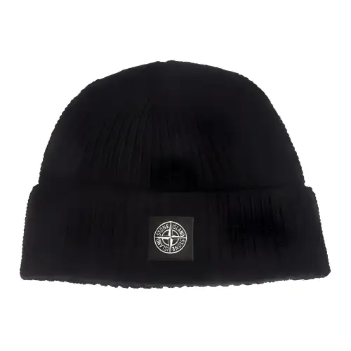 STONE ISLAND Patch Logo Beanie