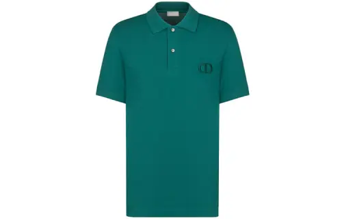 DIOR Quarterly New Products Polo Shirt Men's Green
