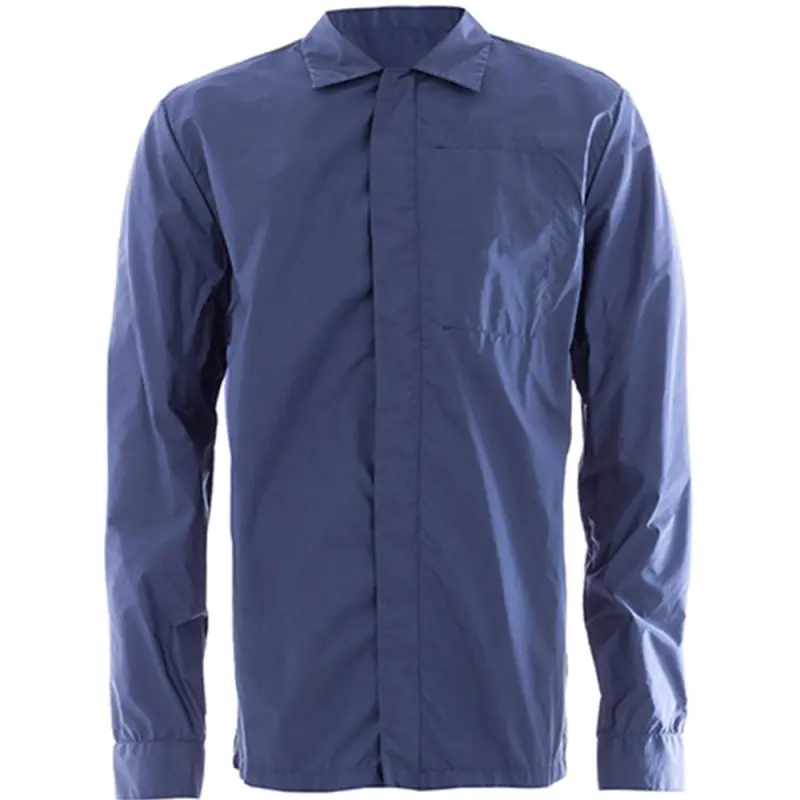 PRADA Shirts Men's Blue Pointed Collar Moderate Other