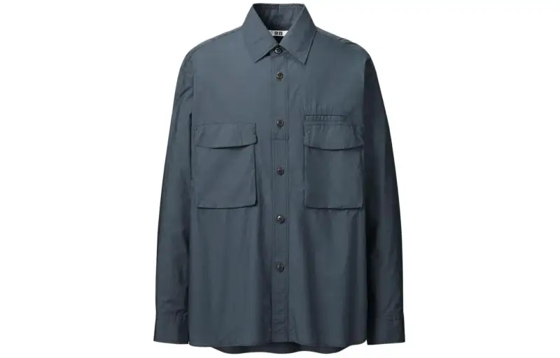 UNIQLO SS24 Shirt Men's Dark Blue