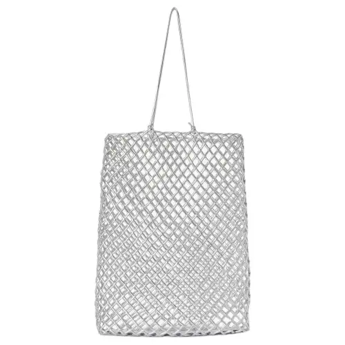 THE ROW Nappa Leather Tote Bag, Shopping Bag, Handbag Women's Silver