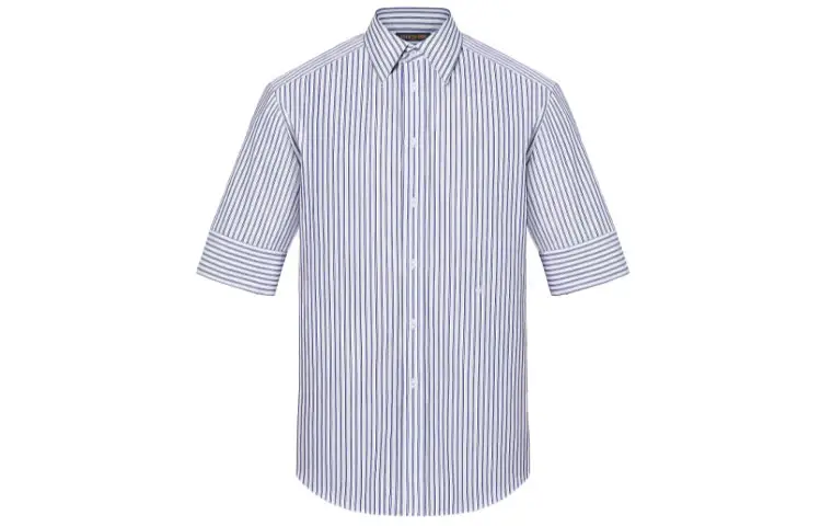 LOUIS VUITTON Striped Short Sleeve Shirt