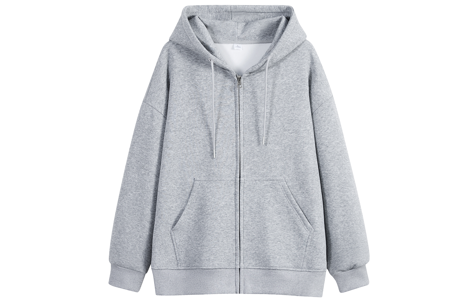 JEANSWEST Retro base hoody, travel cardigan with zipper for leisure, sports long-sleeve, sweatshirt for men and women, American style, drawstring, oversize