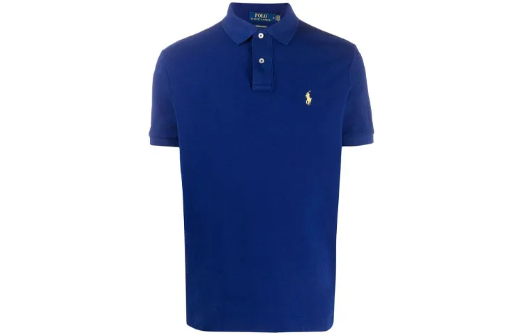 Polo Ralph Lauren Polo Shirt Custom Slim Fit Men's Blue
