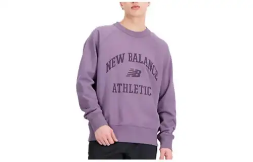 New Balance Sweatshirts Men's Purple Crew Neck Moderate Other