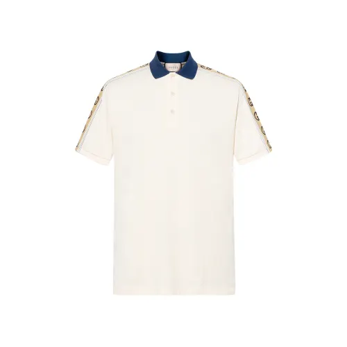 【Previous Season】Interlocking G stripe polo shirt