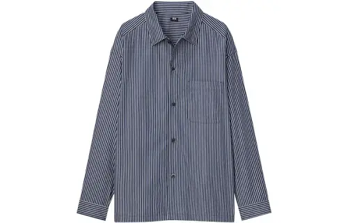 UNIQLO Shirts Men's Dark Blue Lapel Moderate Other