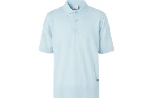 Burberry SS22 Polo Shirt Men's Light Blue