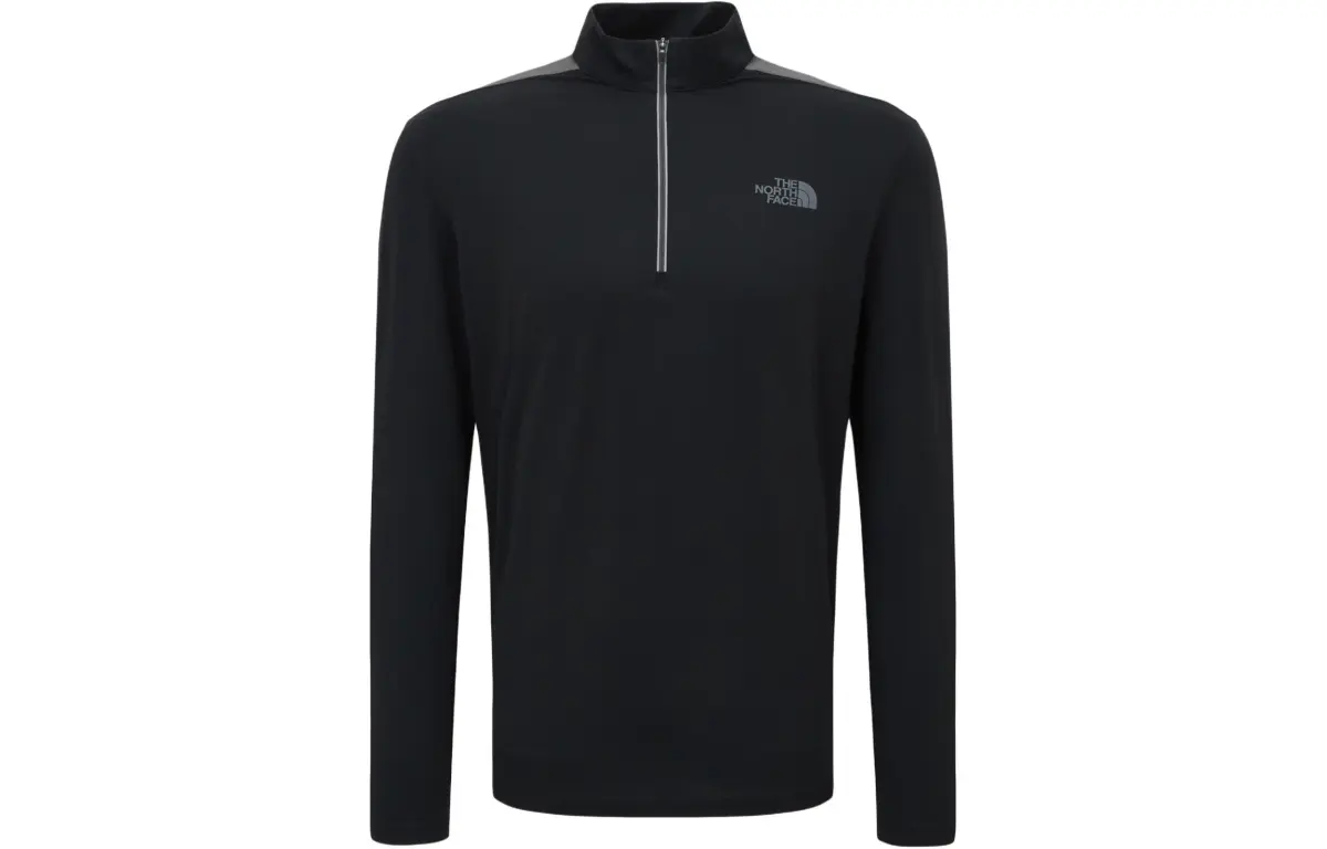 THE NORTH FACE Ice Day L/S Zip Tee Sweatshirt Men's Black
