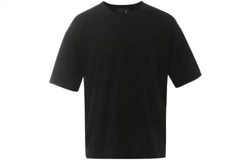 PRADA T Shirts Men's Black Crew Neck Moderate Straight Fit