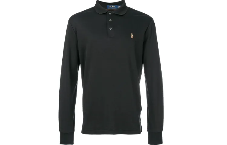 Polo Ralph Lauren Logo Embroidered Long Sleeved Polo Shirt