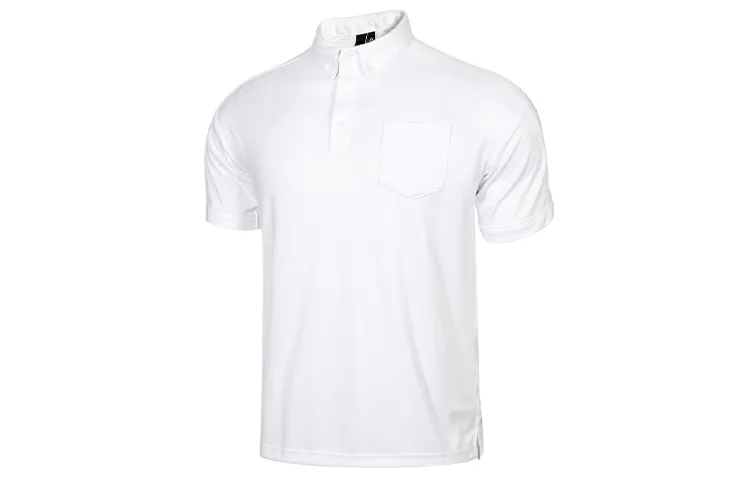Adidas Polo Shirts Men's White Polo Collar Moderate Straight Fit