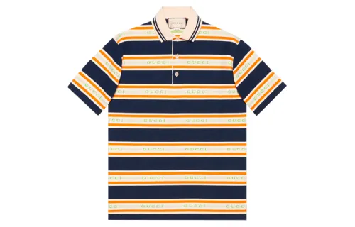 GUCCI Striped Jersey Polo