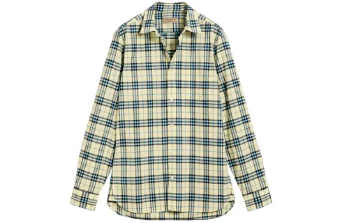 Burberry Shirts Men's Blue Lapel Moderate Shirt