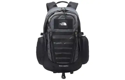 THE NORTH FACE 28L Brand Logo Backpack Outdoor Bag Recycled Polyester Black Unisex