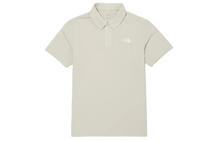 THE NORTH FACE Polo Shirts Men's Apricot Polo Collar Moderate Straight Fit