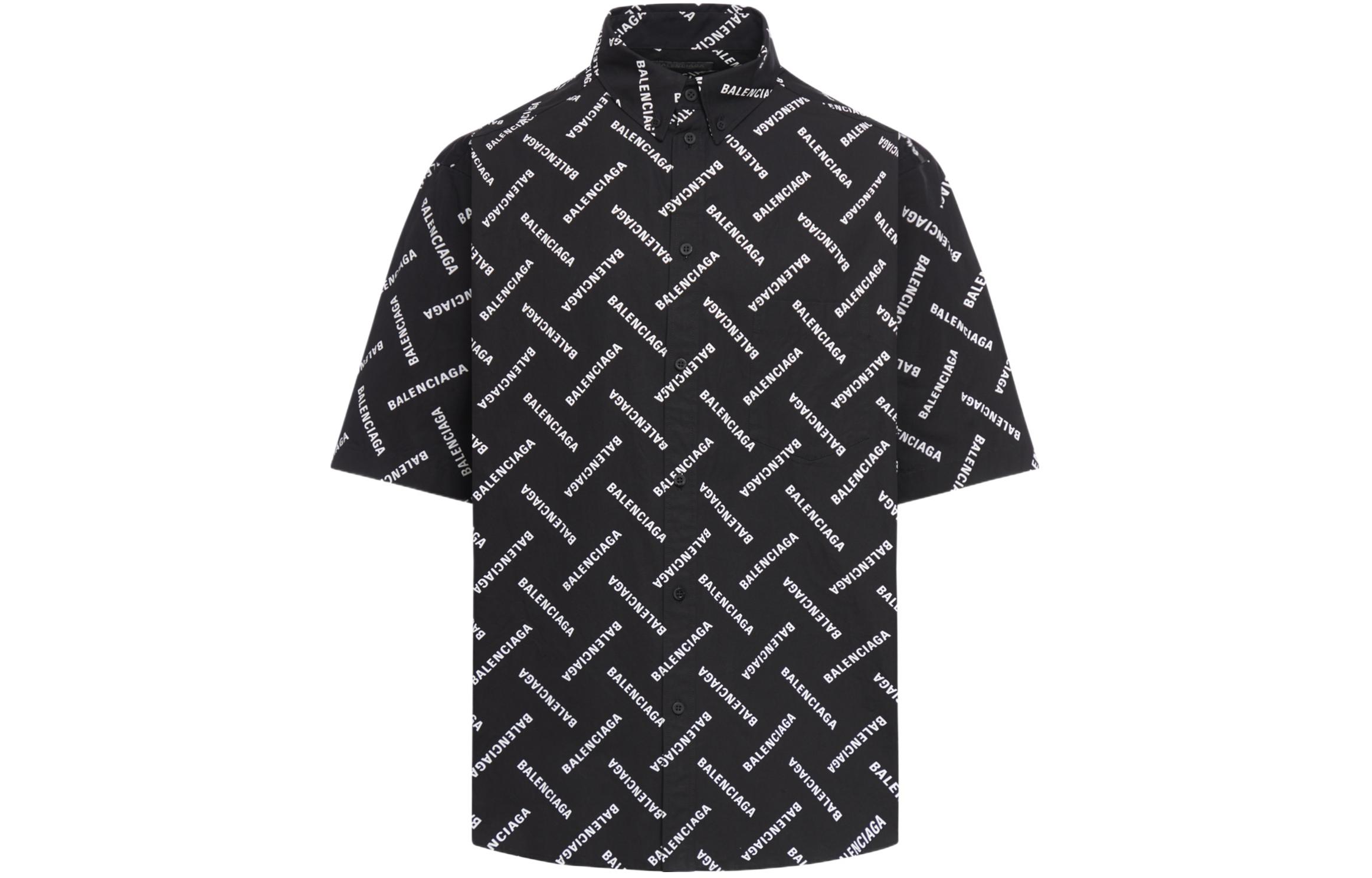 Мужская рубашка Balenciaga (черная)