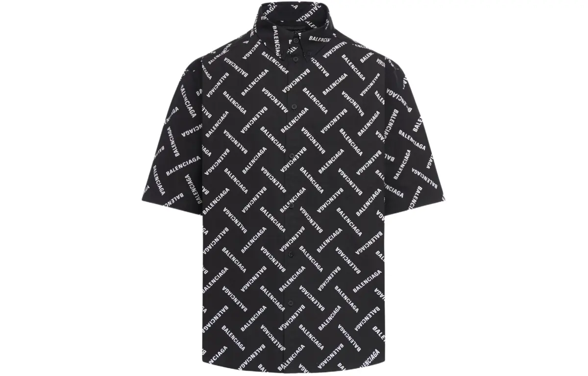 Balenciaga SS24 Shirt, Loose Fit Men's Black