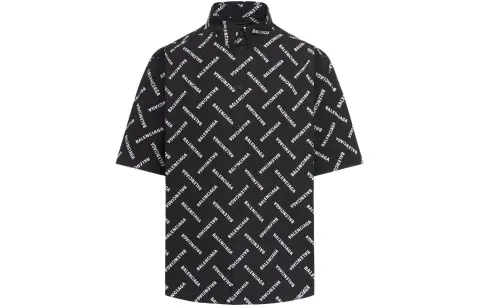 Balenciaga SS24 Shirt, Loose Fit Men's Black