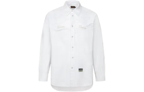 EVISU Shirts Men's White Lapel Moderate Other
