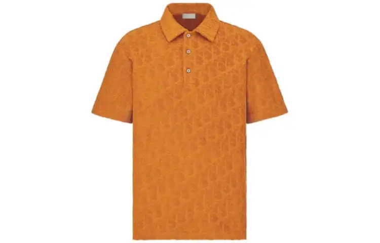 DIOR Quarterly New Products SS22 Polo Shirt Men's Orange