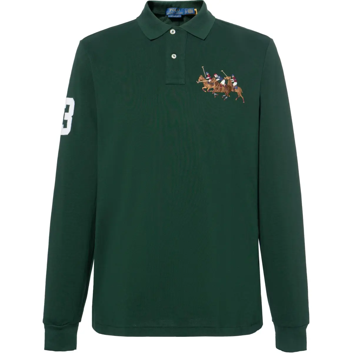 Polo Ralph Lauren Polo Shirt Custom Slim Fit Men's Green