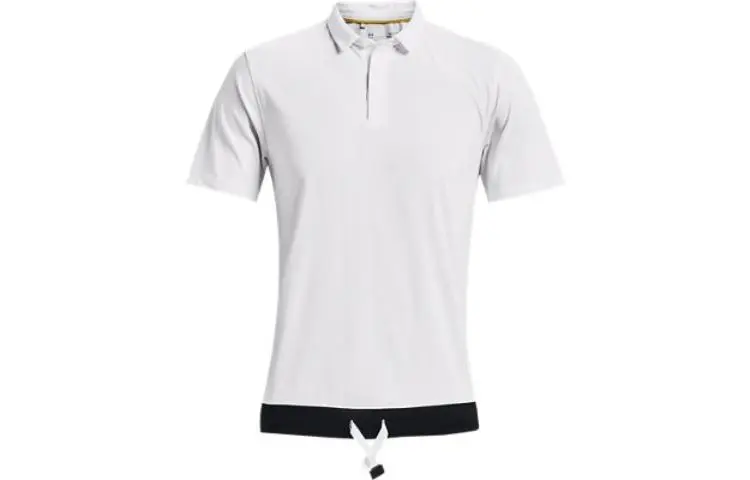 Under Armour Stephen Curry Polo Shirts Men's White Polo Collar Moderate Straight Fit