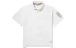 Timberland Polo Shirts Men's White Polo Collar Moderate Straight Fit