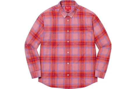 Supreme Brushed Plaid Flannel Shirt