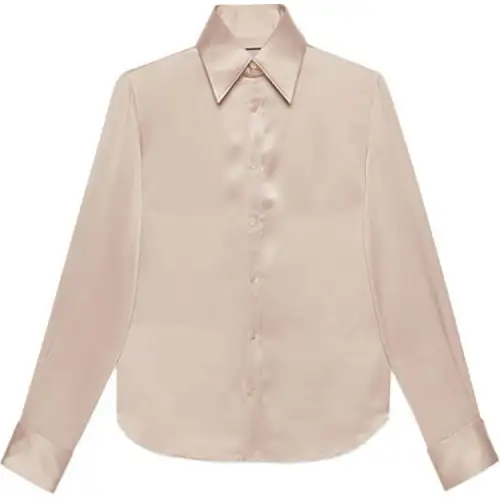 【Previous Season】pointed-collar silk shirt