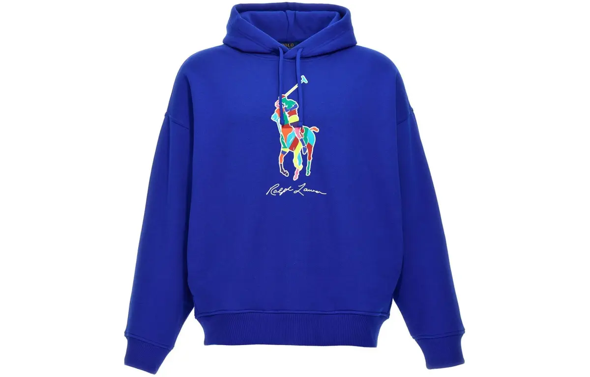 Polo Ralph Lauren Polo Pony-Print Drawstring Hoodie