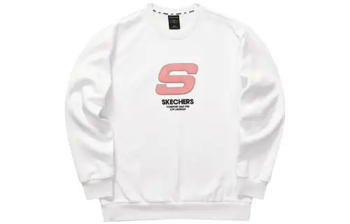 Skechers Sweatshirts Unisex Bright White Crew Neck Moderate Regular