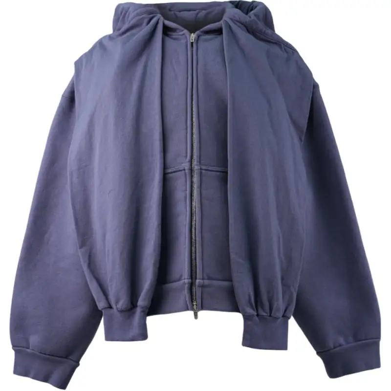 Balenciaga Zip Up Long Sleeved Hoodie