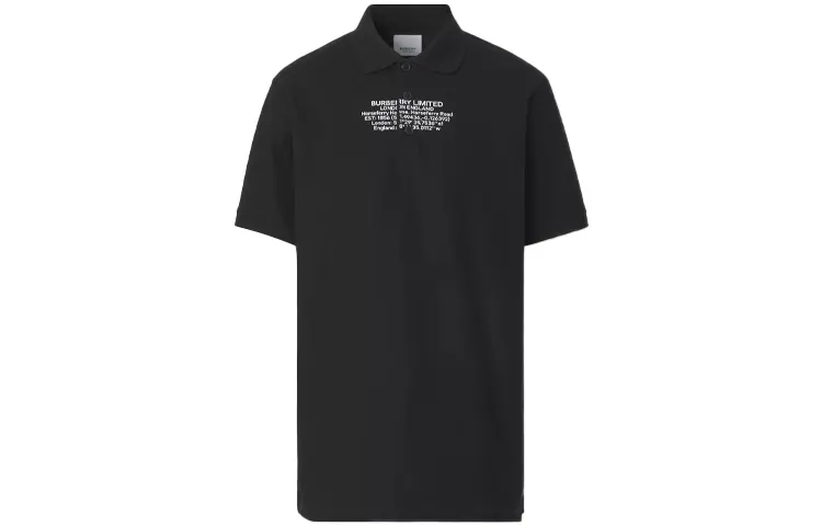 Burberry Polo Shirt Men's Black