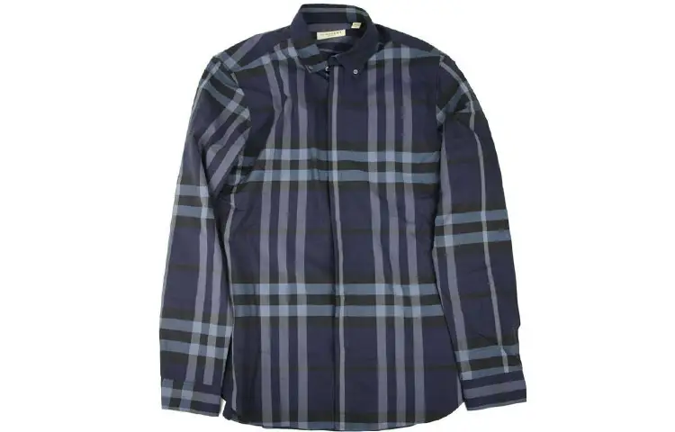 Burberry Shirt Men's Marine Blue