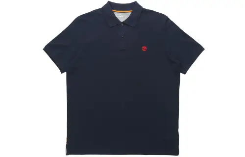 Timberland Polo Shirts Men's Dark Royal Blue Polo Collar Moderate Straight Fit