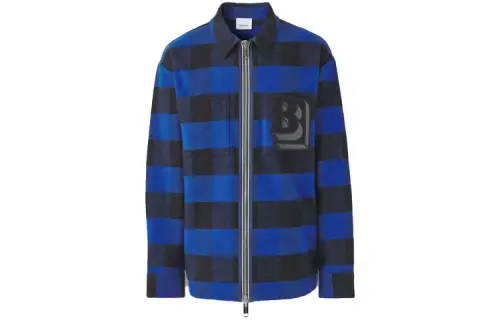 Burberry SS22 Shirt Men's Ocean Blue Color 80501361