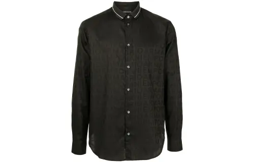 EMPORIO ARMANI Armani, black shirt, with your logo imprint