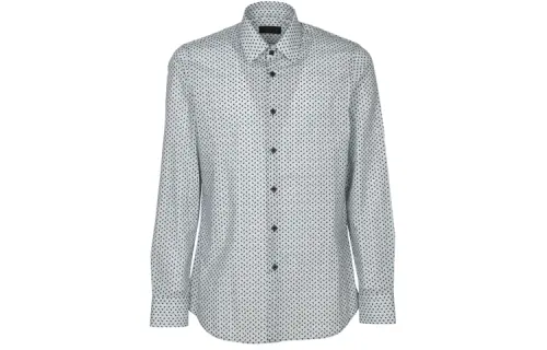 PRADA Shirts Men's Gray Moderate Other