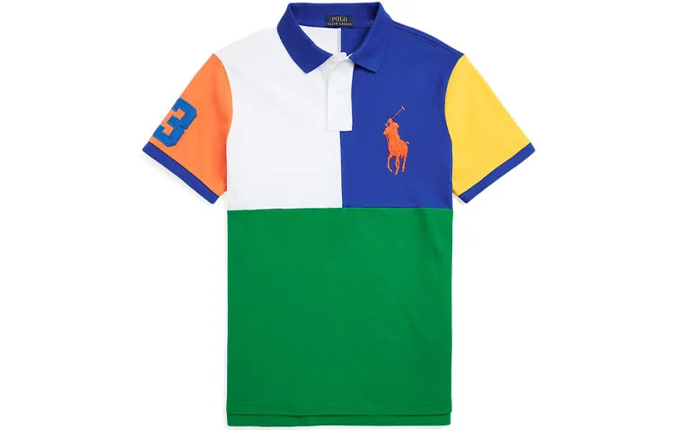 Polo Ralph Lauren Big Pony SS22 Polo Shirt Custom Slim Fit Men's Multicolor