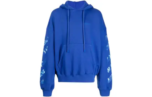 OFF-WHITE Moon Tab cotton hoodie