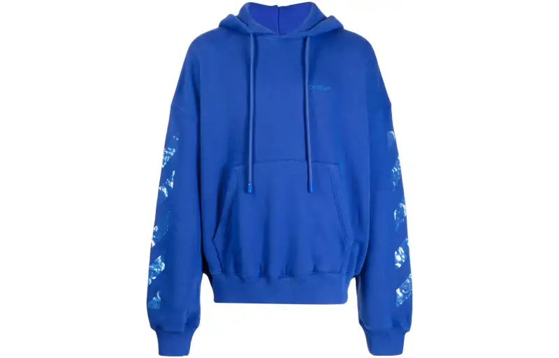OFF-WHITE Moon Tab cotton hoodie
