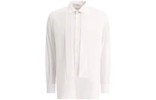 PRADA Shirts Men's White Pointed Collar Moderate Other